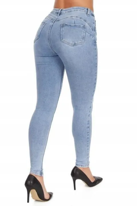 109_ Spodnie damskie jeans rurki - Goodies _L/40