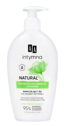 AA Intymna Natural 95% Nawilżający Żel do higieny intymnej 300ml