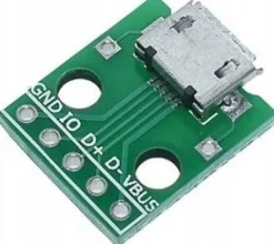 Adapter gniazda Micro USB na PCB do lutowania