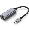 Adapter UGREEN CM199 USB-C na RJ45 Gigabit Ethernet Szary