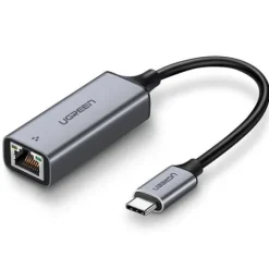 Adapter UGREEN CM199 USB-C na RJ45 Gigabit Ethernet Szary