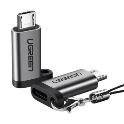 Adapter UGREEN US282 USB-C DO micro USB Aluminiowy Szary