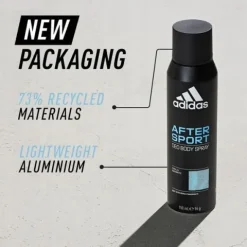 ADIDAS AFTER SPORT DEZODORANT W SPRAYU DLA MĘŻCZYZN 250 ML