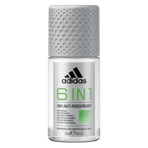 ADIDAS 6 W 1 ANTYPERSPIRANT W KULCE DLA MĘŻCZYZN 50 ML
