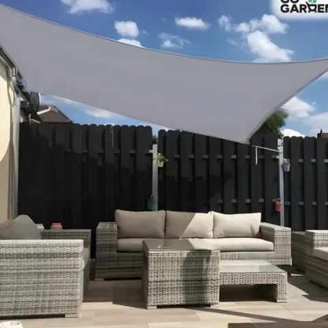 Żagiel zacieniacz materiał UV przeciwsłoneczny grafit daszek do ogrodu 3x2m