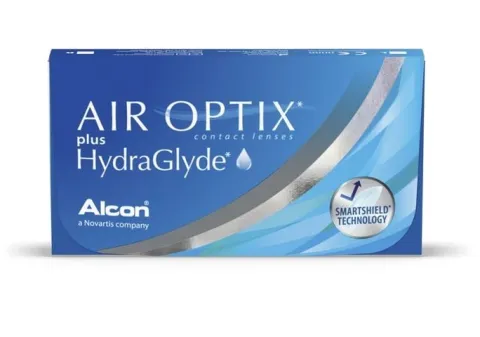 AIR OPTIX HYDRAGLYDE 6 SZT SOCZEWKI KONTAKTOWE MIESIĘCZNE MOC -2,50