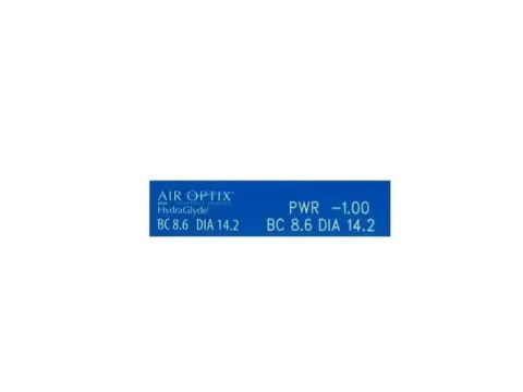 AIR OPTIX HYDRAGLYDE 6 SZT SOCZEWKI KONTAKTOWE MIESIĘCZNE MOC -2,50