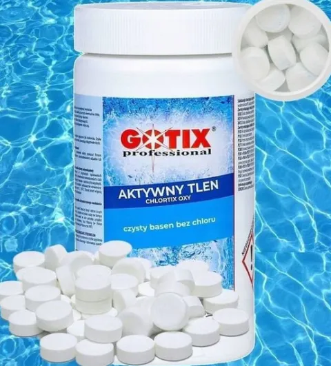 Aktywny Tlen do Basenu Jacuzzi Tabletki bez Chloru 2w1 Zestaw DOZOWNIK