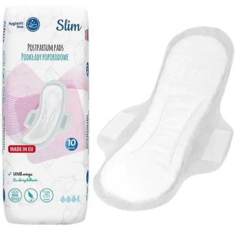AKUKU Podkłady poporodowe 10 sztuk SLIM