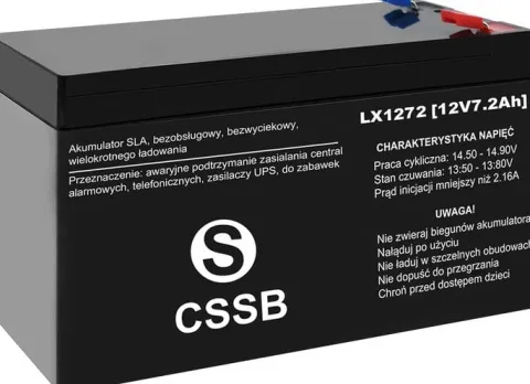 AKUMULATOR BEZOBSŁUGOWY AGM 12V 7.2Ah DO ZABAWKI AUTKA UPS ALARM KOSIARKI