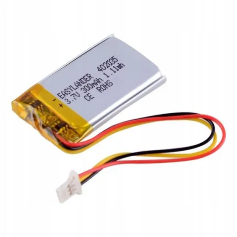 Akumulator Li-Poly 300mAh 3.7V NTC JST 402035