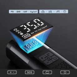 AKUMULATOROWA POMPKA DO OPON ELEKTRYCZNA POMPKA POWIETRZA DO ROWERÓW PIŁEK