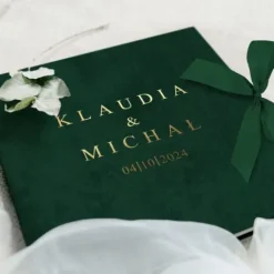 Album na zdjęcia ZŁOTY NADRUK Pamiątka Ślubu od rodziców dla Młodej Pary