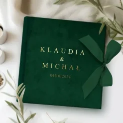 Album na zdjęcia ZŁOTY NADRUK Pamiątka Ślubu od rodziców dla Młodej Pary