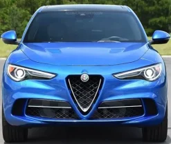 Alfa Romeo Stelvio - Listwy na grill chrom atrapa zderzak Tuning