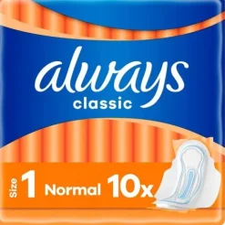 ALWAYS Classic Normal Podpaski ze Skrzydeł. 10 szt
