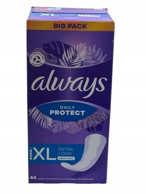 ALWAYS LONG PLUS WKŁADKI HIGIENICZNE 44 SZT