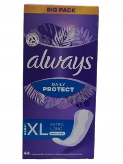 ALWAYS LONG PLUS WKŁADKI HIGIENICZNE 44 SZT