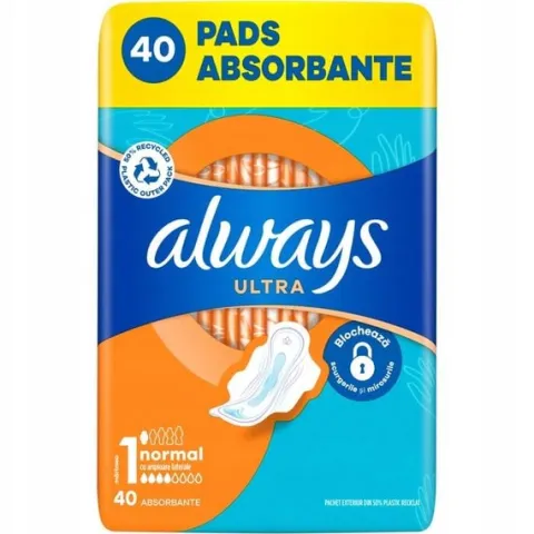 Always Ultra Normal Podpaski ze skrzydełkami 40 szt