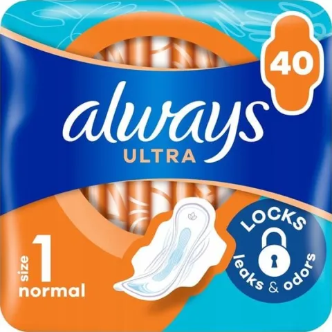 Always Ultra Normal Podpaski ze skrzydełkami 40 szt