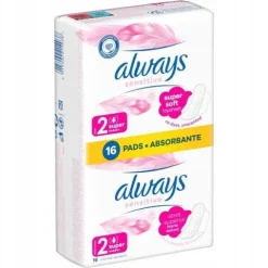 Always Ultra Sensitive Super podpaski ze skrzydełkami rozmiar 2, 16 szt.x2