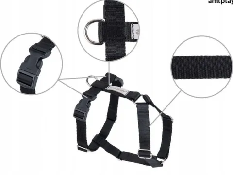 amiplay Szelki regulowane Guard Samba L Czarne