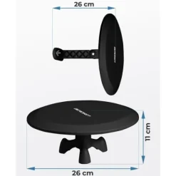 Antena wewnętrzna zewnętrzna TV ultra HD 4K Berdsen BD-955 czarna