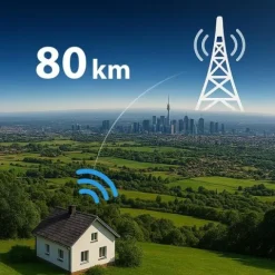 Antena wewnętrzna zewnętrzna TV ultra HD 4K Berdsen BD-955 czarna
