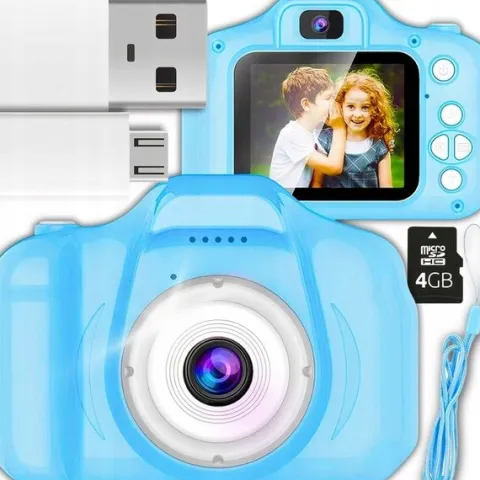 APARAT CYFROWY DLA DZIECI Dziecka Fotograficzny NIEBIESKI PREZENT+KARTA 4GB