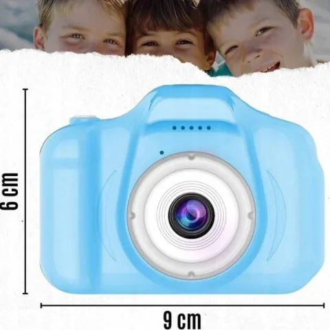 APARAT CYFROWY DLA DZIECI Dziecka Fotograficzny NIEBIESKI PREZENT+KARTA 4GB