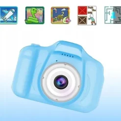 APARAT CYFROWY DLA DZIECI Dziecka Fotograficzny NIEBIESKI PREZENT+KARTA 4GB