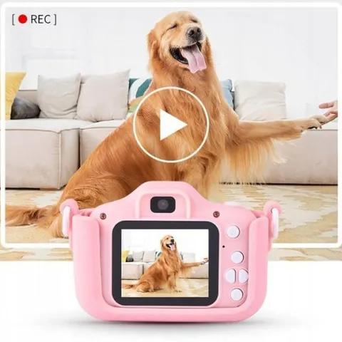 Aparat Cyfrowy Dla Dzieci Dziecka Fotograficzny Niebieski Kotek