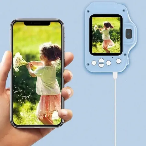 APARAT CYFROWY DLA DZIECI KOTEK NIEBIESKI FULL HD 12MPX KARTA SD 32GB XTECH