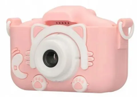 Aparat cyfrowy dziecięcy Extralink kids camera h27 dual pink różowy