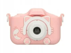 Aparat cyfrowy dziecięcy Extralink kids camera h27 dual pink różowy