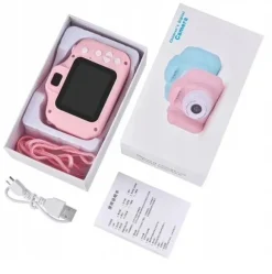 APARAT CYFROWY FOTOGRAFICZNY 40MPX ZABAWKA DLA DZIECI + KARTA 32GB + 4 GRY