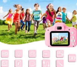 APARAT CYFROWY FOTOGRAFICZNY 40MPX ZABAWKA DLA DZIECI + KARTA 32GB + 4 GRY