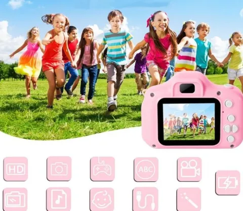 APARAT CYFROWY FOTOGRAFICZNY 40MPX ZABAWKA DLA DZIECI + KARTA 32GB + 4 GRY