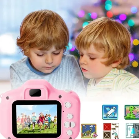 APARAT CYFROWY FOTOGRAFICZNY 40MPX ZABAWKA DLA DZIECI + KARTA 32GB + 4 GRY