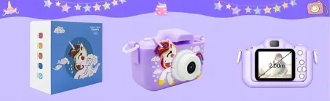 APARAT CYFROWY FOTOGRAFICZNY DLA DZIECI 40Mpx KAMERA ZABAWKA GRY+KARTA 32GB