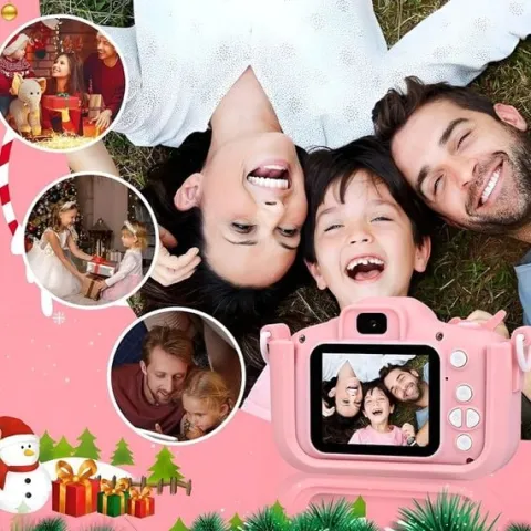 APARAT CYFROWY FOTOGRAFICZNY DLA DZIECI 40Mpx KAMERA ZABAWKA GRY+KARTA 32GB