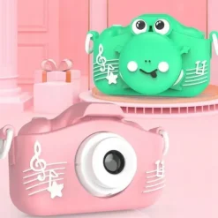 APARAT CYFROWY FOTOGRAFICZNY DLA DZIECI GRY + KARTA 32GB ŻABKA ŻABA SELFIE