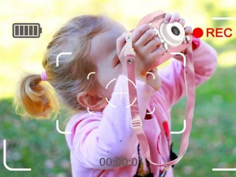Aparat cyfrowy kamera dla dzieci jednorożec fotograficzny różowy cyfrowydla