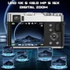 Aparat cyfrowy, 4 K 48 MP, kamera fotograficzna z kartą pamięci 32GB