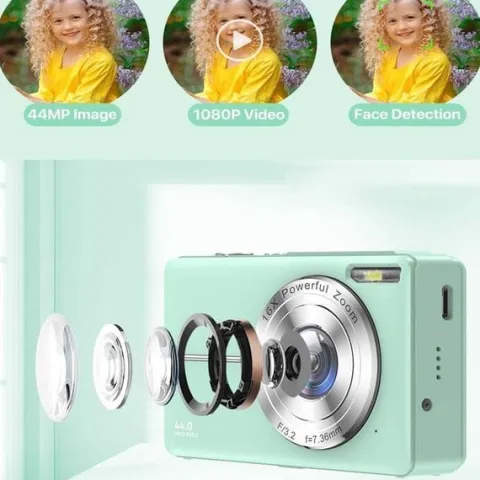 APARAT CYFROWY 1080P 44MP DOMOWY HD MINI APARAT FOTOGRAFICZNY DLA DZIECI