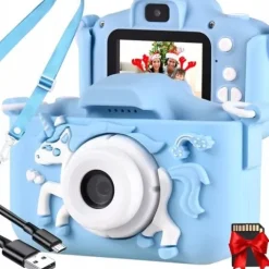 APARAT DLA DZIECI CYFROWY FOTOGRAFICZNY JEDNOROŻEC +KARTA 32GB NA PREZENT