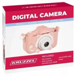 Aparat dla Dzieci Cyfrowy Kamera + Karta 32gb Fotograficzny Full HD Kotek