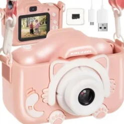 Aparat dla Dzieci Cyfrowy Kamera + Karta 32gb Fotograficzny Full HD Kotek