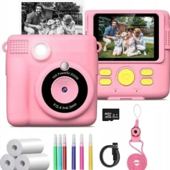 APARAT DYI DO DRUKOWANIA ZDJĘĆ # 1080P # KARTA 32GB # RÓŻOWY