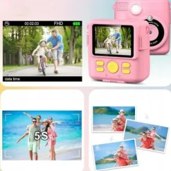APARAT DYI DO DRUKOWANIA ZDJĘĆ # 1080P # KARTA 32GB # RÓŻOWY